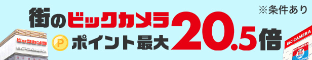 街のビックカメラポイント最大20.5倍