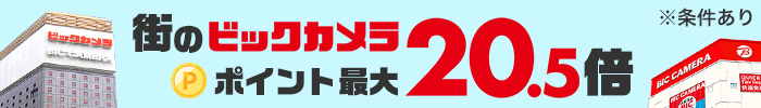 街のビックカメラポイント最大20.5倍